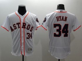 Wholesale Cheap Astros #34 Nolan Ryan White Flexbase Authentic Collection Stitched MLB Jersey