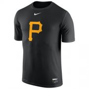 Wholesale Cheap Pittsburgh Pirates Nike Authentic Collection Legend Logo 1.5 Performance T-Shirt Black