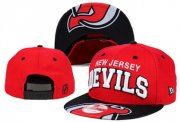 Wholesale Cheap NHL New Jersey Devils Team Logo Red Snapback Adjustable Hat