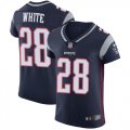 Wholesale Cheap Nike Patriots #28 James White Navy Blue Team Color Men's Stitched NFL Vapor Untouchable Elite Jersey