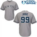 Wholesale Cheap Yankees #99 Aaron Judge Grey Cool Base Stitched Youth MLB Jersey