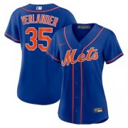 Wholesale Cheap Women's New York Mets #35 Justin Verlander Blue Stitched MLB Cool Base Nike Jersey