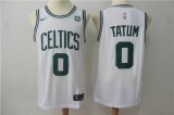 Wholesale Cheap Nike Celtics 0 Jayson Tatum White Stitched Swingman Jersey