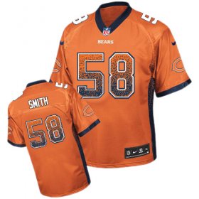 Wholesale Cheap Nike Bears #58 Roquan Smith Orange Alternate Men\'s Stitched NFL Elite Drift Fashion Jersey
