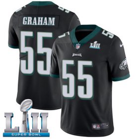 Wholesale Cheap Nike Eagles #55 Brandon Graham Black Alternate Super Bowl LII Youth Stitched NFL Vapor Untouchable Limited Jersey