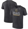 Wholesale Cheap Men's Vegas Golden Knights Heather Charcoal 2023 Western Conference Champions Locker Room T-Shirt