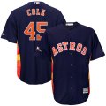 Wholesale Cheap Houston Astros #45 Gerrit Cole Majestic 2019 Postseason Official Cool Base Player Jersey Navy