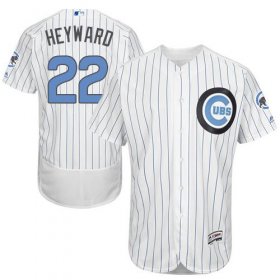 Wholesale Cheap Cubs #22 Jason Heyward White(Blue Strip) Flexbase Authentic Collection Father\'s Day Stitched MLB Jersey