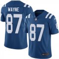 Wholesale Cheap Nike Colts #87 Reggie Wayne Royal Blue Team Color Men's Stitched NFL Vapor Untouchable Limited Jersey