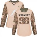 Wholesale Cheap Adidas Lightning #98 Mikhail Sergachev Camo Authentic 2017 Veterans Day Women's Stitched NHL Jersey
