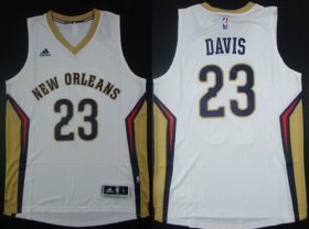 Wholesale Cheap New Orleans Pelicans #23 Anthony Davis Revolution 30 Swingman White Jersey