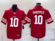 Wholesale Cheap Men's San Francisco 49ers #10 Jimmy Garoppolo 2022 New Red Vapor Untouchable Limited Stitched Jersey