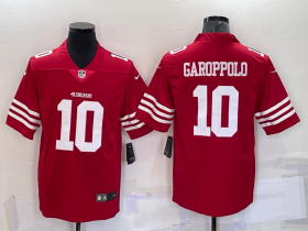 Wholesale Cheap Men\'s San Francisco 49ers #10 Jimmy Garoppolo 2022 New Red Vapor Untouchable Limited Stitched Jersey