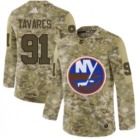 Wholesale Cheap Adidas Islanders #91 John Tavares Camo Authentic Stitched NHL Jersey