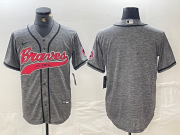 Cheap Men's Atlanta Braves Blank Grey Gridiron Cool Base Stitched Baseball Jersey