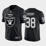Wholesale Cheap Las Vegas Raiders #98 Maxx Crosby Black Men's Nike Big Team Logo Vapor Limited NFL Jersey