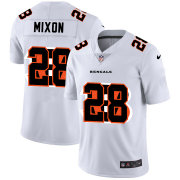 Wholesale Cheap Cincinnati Bengals #28 Joe Mixon White Men's Nike Team Logo Dual Overlap Limited NFL Jersey