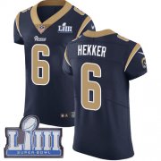 Wholesale Cheap Nike Rams #6 Johnny Hekker Navy Blue Team Color Super Bowl LIII Bound Men's Stitched NFL Vapor Untouchable Elite Jersey