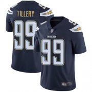 Wholesale Cheap Nike Chargers #99 Jerry Tillery Navy Blue Team Color Men's Stitched NFL Vapor Untouchable Limited Jersey