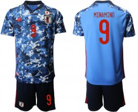Wholesale Cheap Men 2020-2021 Season National team Japan home blue 9 Soccer Jersey