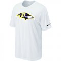 Wholesale Cheap Nike Baltimore Ravens Sideline Legend Authentic Logo Dri-FIT NFL T-Shirt White