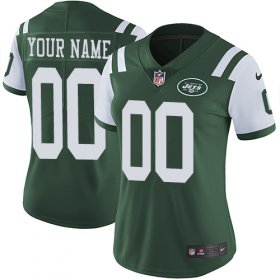 Wholesale Cheap Nike New York Jets Customized Green Team Color Stitched Vapor Untouchable Limited Women\'s NFL Jersey