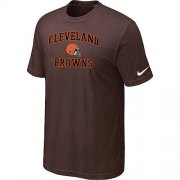 Wholesale Cheap Nike NFL Cleveland Browns Heart & Soul NFL T-Shirt Brown