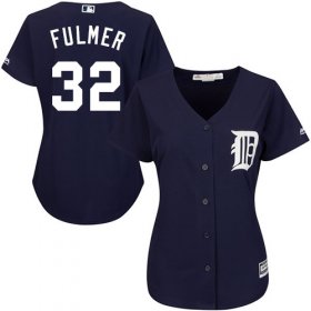 Wholesale Cheap Tigers #32 Michael Fulmer Navy Blue Alternate Women\'s Stitched MLB Jersey