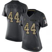 Wholesale Cheap Nike Falcons #44 Vic Beasley Jr Black Women's Stitched NFL Limited 2016 Salute to Service Jersey