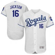 Wholesale Cheap Royals #16 Bo Jackson White Flexbase Authentic Collection Stitched MLB Jersey