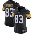 Wholesale Cheap Nike Steelers #83 Heath Miller Black Alternate Women's Stitched NFL Vapor Untouchable Limited Jersey