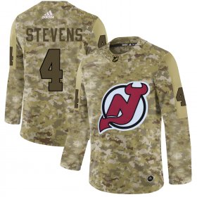 Wholesale Cheap Adidas Devils #4 Scott Stevens Camo Authentic Stitched NHL Jersey