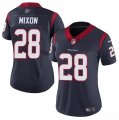 Cheap Women's Houston Texans #28 Joe Mixon Navy Vapor Untouchable Limited Stitched Jersey