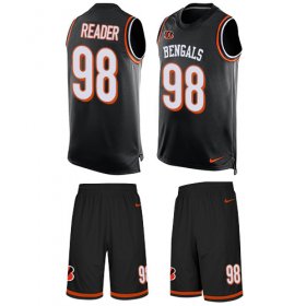 Wholesale Cheap Nike Bengals #98 D.J. Reader Black Team Color Men\'s Stitched NFL Limited Tank Top Suit Jersey