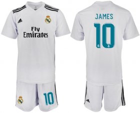Wholesale Cheap Real Madrid #10 James White Home Soccer Club Jersey