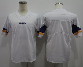 Wholesale Cheap Nike Vikings Blank White Vapor Untouchable Limited Jersey