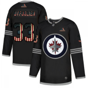 Wholesale Cheap Winnipeg Jets #33 Dustin Byfuglien Adidas Men's Black USA Flag Limited NHL Jersey