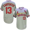 Wholesale Cheap Cardinals #13 Matt Carpenter Grey Flexbase Authentic Collection Cooperstown Stitched MLB Jersey