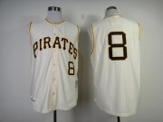 Wholesale Cheap Mitchell And Ness 1960 Pirates #8 Willie Stargell Cream Throwback Stitched MLB Jersey