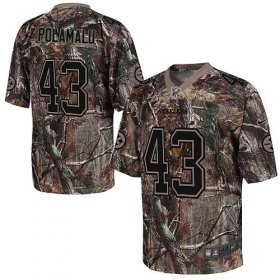 Wholesale Cheap Nike Steelers #43 Troy Polamalu Camo Men\'s Stitched NFL Realtree Elite Jersey