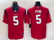Wholesale Cheap Men's Houston Texans #5 Jalen Pitre Red 2022 Vapor Untouchable Stitched Nike Limited Jersey