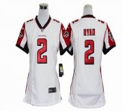 Wholesale Cheap Nike Falcons #2 Matt Ryan White Women's Stitched NFL Elite Jersey