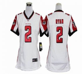 Wholesale Cheap Nike Falcons #2 Matt Ryan White Women\'s Stitched NFL Elite Jersey