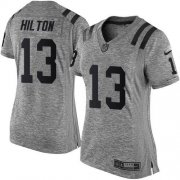 Wholesale Cheap Nike Colts #13 T.Y. Hilton Gray Women's Stitched NFL Limited Gridiron Gray Jersey
