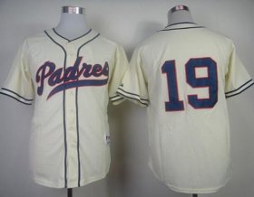 Wholesale Cheap Padres #19 Tony Gwynn Cream 1948 Turn Back The Clock Stitched MLB Jersey