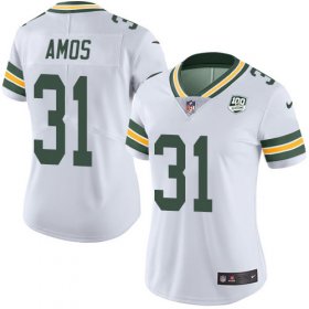 Wholesale Cheap Nike Packers #31 Adrian Amos White Women\'s 100th Season Stitched NFL Vapor Untouchable Limited Jersey