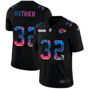 Cheap Kansas City Chiefs #32 Tyrann Mathieu Men's Nike Multi-Color Black 2020 NFL Crucial Catch Vapor Untouchable Limited Jersey