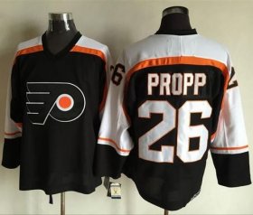 Wholesale Cheap Flyers #26 Brian Propp Black CCM Throwback Stitched NHL Jersey