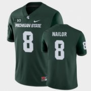 Wholesale Cheap Men Michigan State Spartans #8 Jalen Nailor College Football Green Game Jersey