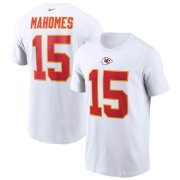 Wholesale Cheap Kansas City Chiefs #15 Patrick Mahomes Nike Team Player Name & Number T-Shirt White